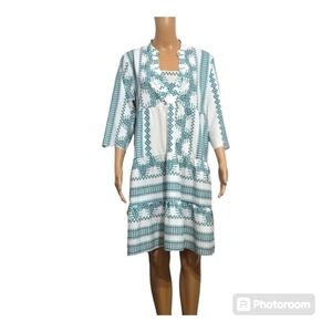 Made With Love Boho Tiered Tunic Dress